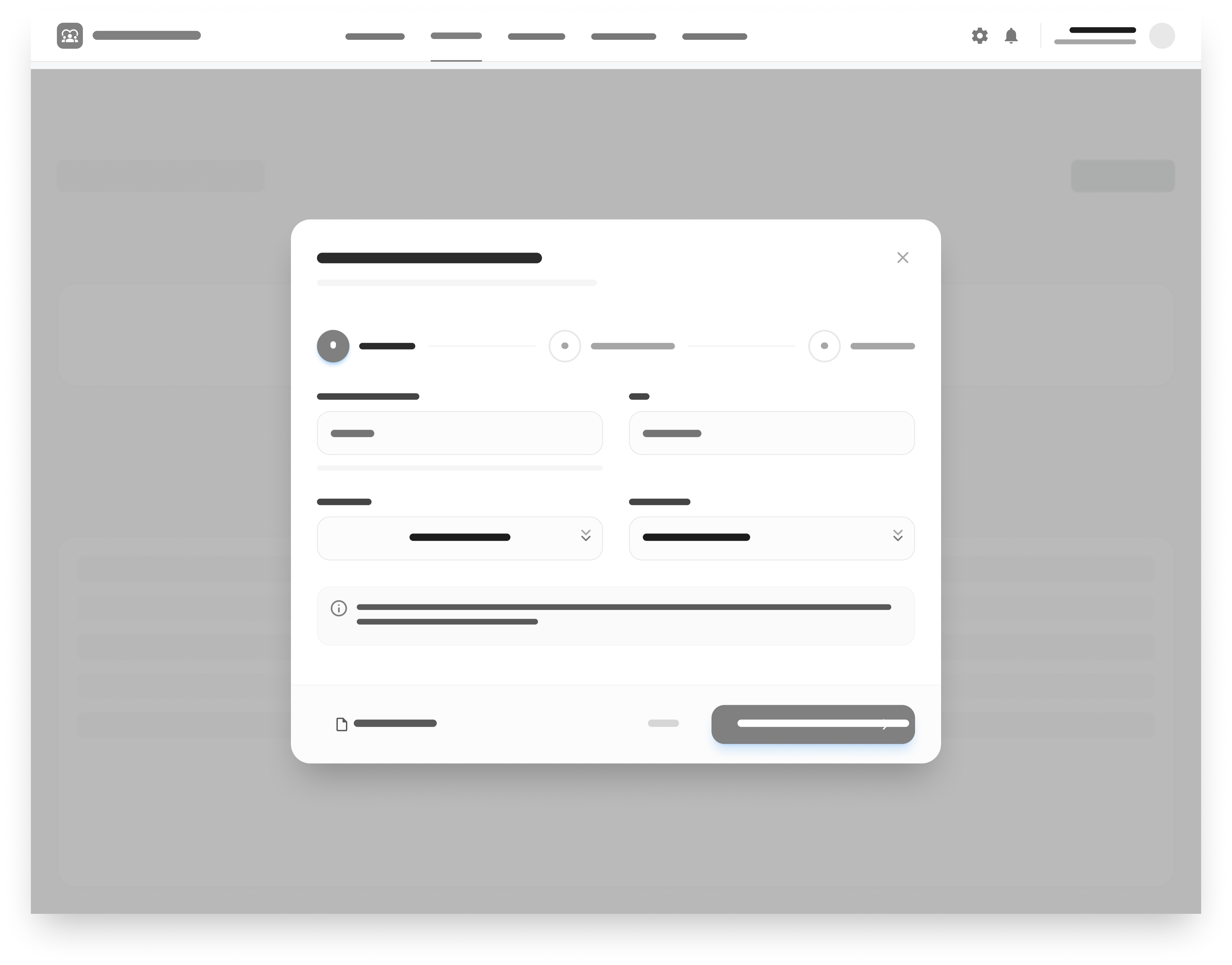 Thrive intake form wireframe step one